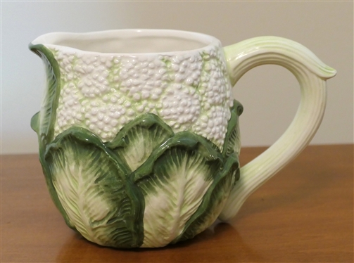 Mann Hand Painted Monte Verde Cabbage Pitcher - Measures 4 Tall 4 Across