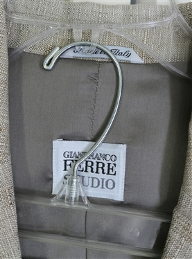 Gianfranco Ferre Studio Skirt Suit - Cappuccino Color - Size 40 - Brand New Never Worn with Original Hang Tags - Made in Italy - Original Retail $575 - 59% Rayon 
