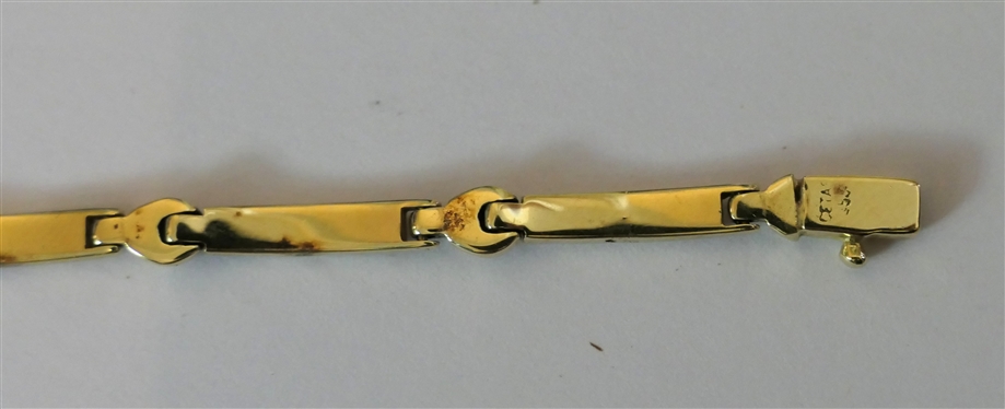 14kt Or Better Gold Bracelet - Marked But Not Clearly Visible -Tested - Bracelet Measures7 Long - Plus Additional Link 