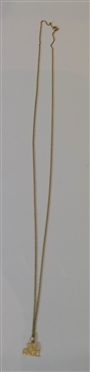14kt Yellow Gold 90% Angel Pendant on Gold Filled Chain 