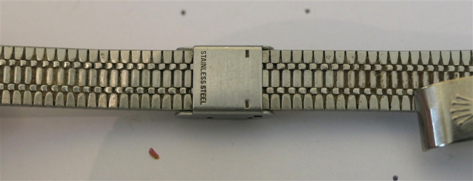 Rolex of Geneva Swiss Made Quartz Rolex Ladies Wrist Watch - Swiss Quartz Number 17  85030051 97 - Stainless Steel Rolex Band - Diamond Number Markers on Dial - Measures 1 Across Dial 