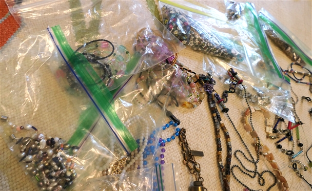 Beaded Jewelry Lot including Necklace and Eyeglass Holders 