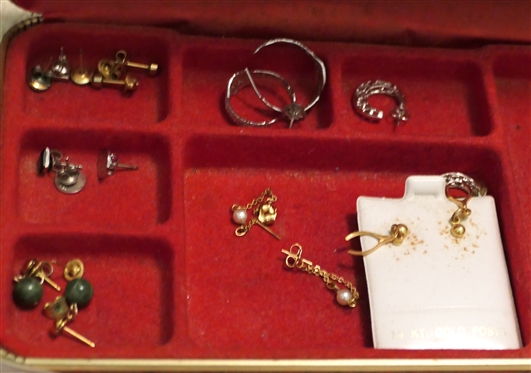Large Lot of Vintage Costume Jewelry Necklaces, Earring, Brooches, Gold Tone Jewelry, Rings, Pins, Patriotic Pins, Owls, and More