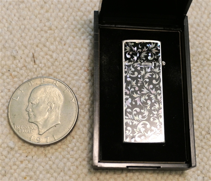 1971 Eisenhour Dollar and Marxman Slim Lighter in Original Box