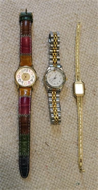 3 Ladies Wrist Watches - Orvis, Citizen Quartz, and Other Quartz with Two Tone Band