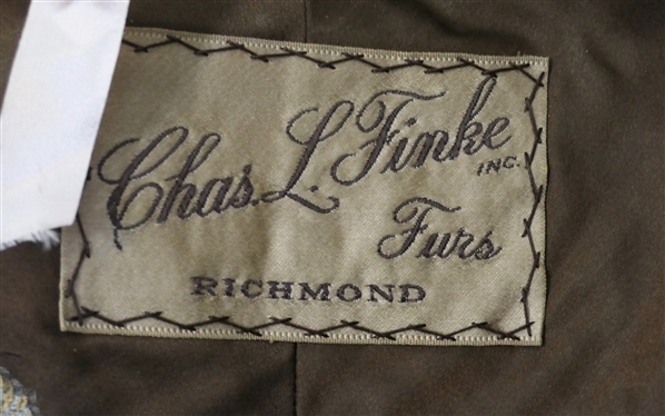 2 Mink Stoles - Chas L. Finke Furs Richmond VA and Lighter Brown By Gartenaus Furs - Both with Zig Zag Stitched tags
