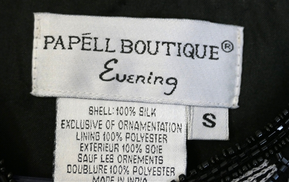 2 - Papell Boutique Evening - Silk Jacket / Shrugs - Loaded with Beads - Both Size Small ''