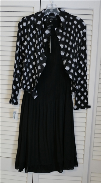 Veeca - Black Dress and Black and White Blouse / Jacket - Both New with Tags - Dress Size Small Jacket Size Medium 