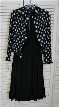 Veeca - Black Dress and Black and White Blouse / Jacket - Both New with Tags - Dress Size Small Jacket Size Medium 