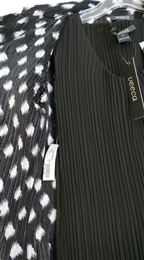 Veeca - Black Dress and Black and White Blouse / Jacket - Both New with Tags - Dress Size Small Jacket Size Medium 