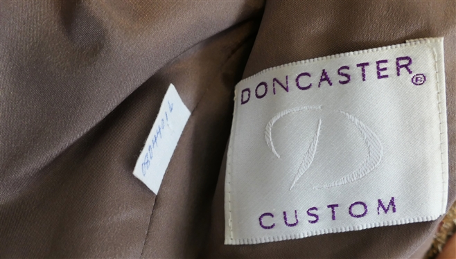 2 - Doncaster Custom Boucle''  Jacket / Blazers - Charcoal Gray Size 6 and Brown Jacket with Gold Button - No Size Tag