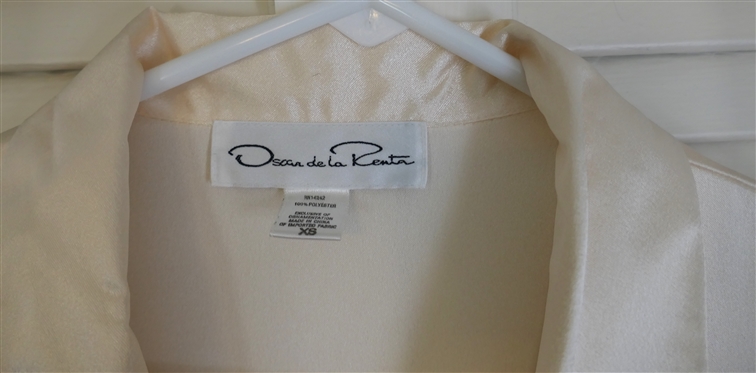 Vintage Christian Dior Night Shirt / Gown  - Size Medium and Oscar De La Renta Sleep Shirt / Gown - Size XS