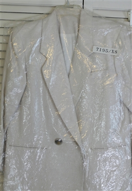 Doncaster Silks Off-white Silk Skirt Suit - Jacket Size 6P and Skirt Size 6 and Canvasbacks Vintage Blazer - Size Small 