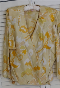Talbot Petits Yellow Silk Blazer - Size 6 and Ricky 202 River City Skirt, Blouse, and Silk Tank Set - Tank by Khanitha - Thai Silk - Size 36 