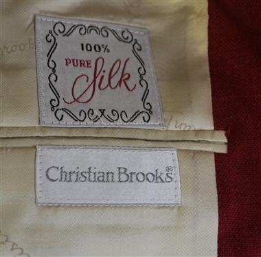 Vintage Christian Brooks Silk Skirt Suit - No Size Tags and Sam''s Tailor - Handmade in Hong Kong - Cream Tweed Skirt Suit - No Size Tag - Both Small 
