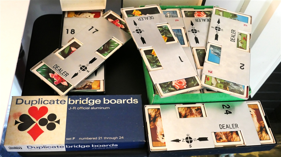 Duplicate Bridge Boards - J-R Official Aluminum - Numbers 1 - 24 