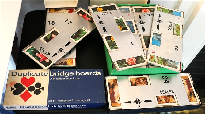 Duplicate Bridge Boards - J-R Official Aluminum - Numbers 1 - 24 