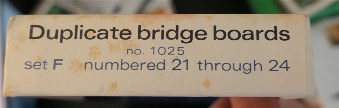 Duplicate Bridge Boards - J-R Official Aluminum - Numbers 1 - 24 