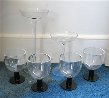 2 Tag Candle Sticks - Tallest is 12 and 4 - 5 1/2 Acrylic Tumblers