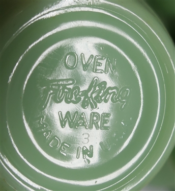 15 Fire King Jadeite St. Dennis Cups - C Handle - Each Cup is 3 Tall