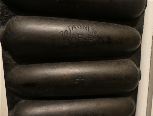 3 Cast Iron Corn Stick Pans - Griswold No. 283 Crispy Corn Stick Pan, L57, and Wagner Ware Krusty Korn Kobs