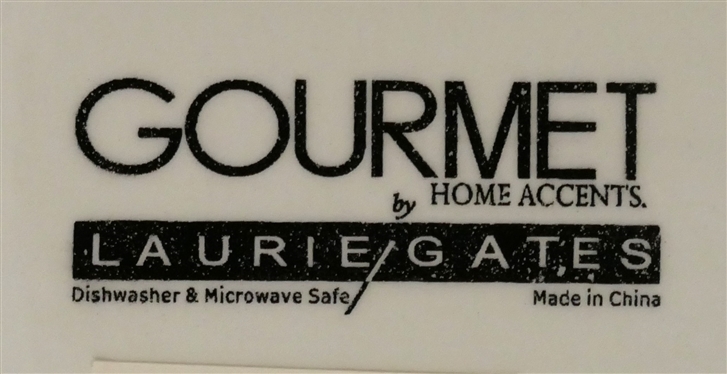 2 - Gourmet by Laurie Gates Blue Floral Trays - Both New with Original Tags - Measuring 18 by 10 1/2 