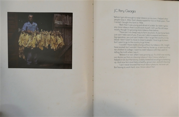 Mules & Memories A Photo Documentary of The Tobacco Farmer - by Pamela Barefoot - Author Personally Signed and Inscribed 1978 First Edition - Hardcover Book with Dust Jacket - Distributed by John...