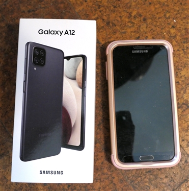 Samsung Galaxy A 12 Cell Phone with Original Box