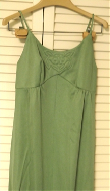 Gay Gibson Sage Green Dress - Vintage New Old Stock in Original Gift Box -No Size Tag Visible