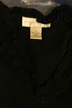 2 New Doncaster Sweaters - Size XS with Ruffled Collar and Striped Cardigan Size XS 