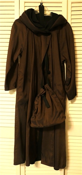 Mycra Pac Now - Reversible Packable Rain Coat with Carrying Bag - Reverses Black to Bronze - Size 0-P