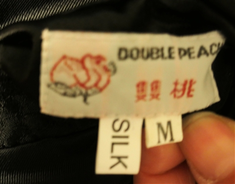 Smithsonian Institute Mandarin Jacket - Reversible - Size Small and Double Peach Silk Reversible Mandarin Jacket - Size Small 