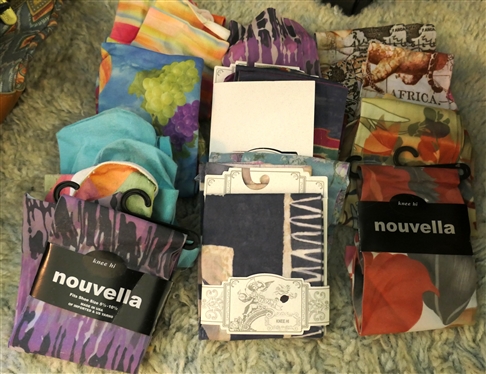 Basket of New Socks - Novella Knee Hi, Halloween, Compression Socks, Hiking Socks, Good Luck Socks, and Others