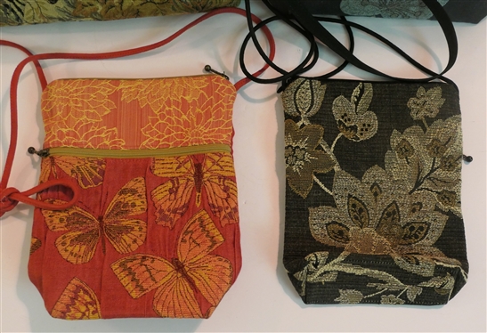2 Purses  - Maruca - Boulder Colorado Cross Body Tapestry Purses - Both Appear Newby Weston - Woodland Hills California, - Tapestry Purse with Jungle Animals and Danny K - Fine Handcrafted...