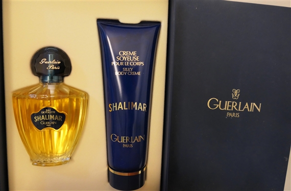 Guerlain Shalimar Perfume and Lotion Set in Original Box ad Georgio Armani Gift Set - New Never Opened - Lotion, Shower Gel, and Perfume