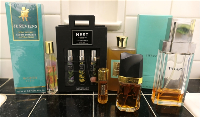 Fragrance Collection - JE Reviens - Worth Paris, Nest, Tiffany & Co,, Estee Lauder Knowing and Others