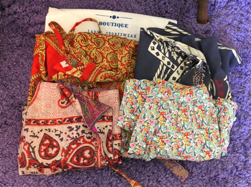 4 Wrap Skirts, Finity Floral, Ann Taylor Studio Nautical, and 2 Others