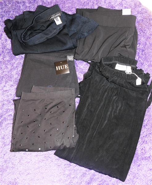Lot of Black Bottoms - Leggins, Trousers, Skirt - Some New with Tags