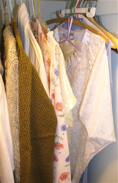 Choice of Clothes in Closet- LL Bean, Liz Wear, Ralph Lauren, Talbots, French Dressing, Doncaster, Lands End, Liz Claiborne, Pacer, Woolrich, Etc. 