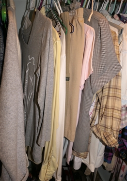 Choice of Clothes in Closet- LL Bean, Liz Wear, Ralph Lauren, Talbots, French Dressing, Doncaster, Lands End, Liz Claiborne, Pacer, Woolrich, Etc. 