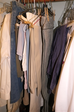 Choice of Clothes in Closet- LL Bean, Liz Wear, Ralph Lauren, Talbots, French Dressing, Doncaster, Lands End, Liz Claiborne, Pacer, Woolrich, Etc. 
