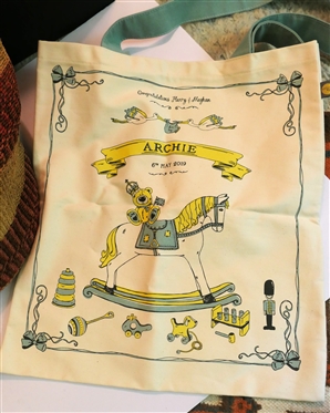 Woven Straw Purse with Leather Handles, Archie Commemorative Megan and Harry Royal Baby Tote Bag, and Rising International Crossbody Purse