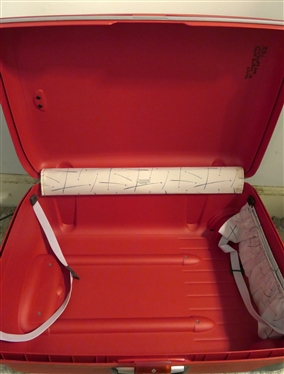 Red Samsonite Hard Side Rolling Suitcase