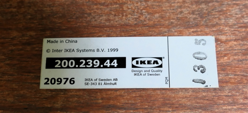 Ikea Poang Arm Chair and Matching Ottoman - Off White Leather Cushions - Bent Wood Frame - Chair Measures 38 1/2 Tall 27 Wide