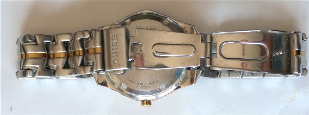 Seiko Gentleman''s Wrist Watch - Perpetual Calendar - 5 Bar - Japan Movement - Two Tone