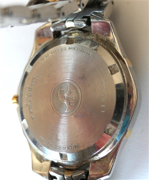 Seiko Gentleman''s Wrist Watch - Perpetual Calendar - 5 Bar - Japan Movement - Two Tone