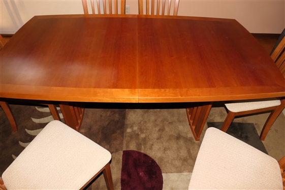 Fine Skovby Made in Denmark Mid Century Dining Suite Kirsebaer Desing  -Dining Table  Model SM19k and 6 Chairs SM66K - Table Measures 29 Tall 68 1/2 by 39 