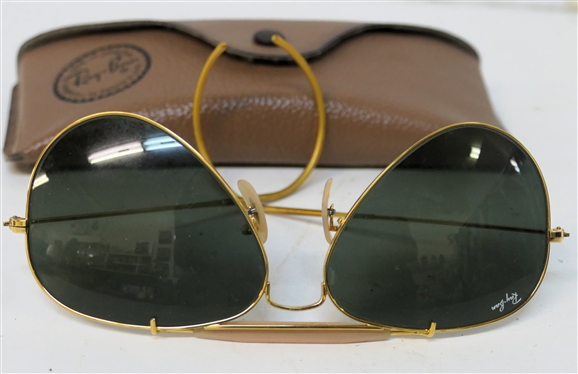 Vintage Ray- Ban Aviator Sunglasses with Original Case 