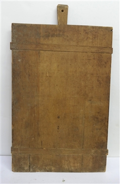 Nice Antique Dough Board / Bread Board Measures 25 1/2 by 15 1/2 - Not Including Handle 