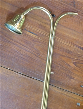 Brass and Wood Candle Lighter - Measures 55 Long 